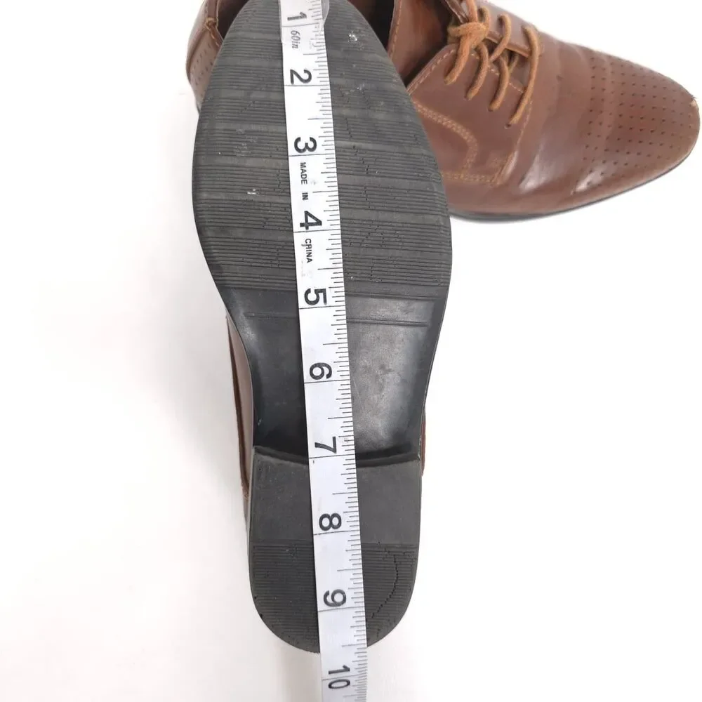 DEER STAGS Kids Boys Brown Oxford Dress Shoes Lace Up Performance Size 2M #21222